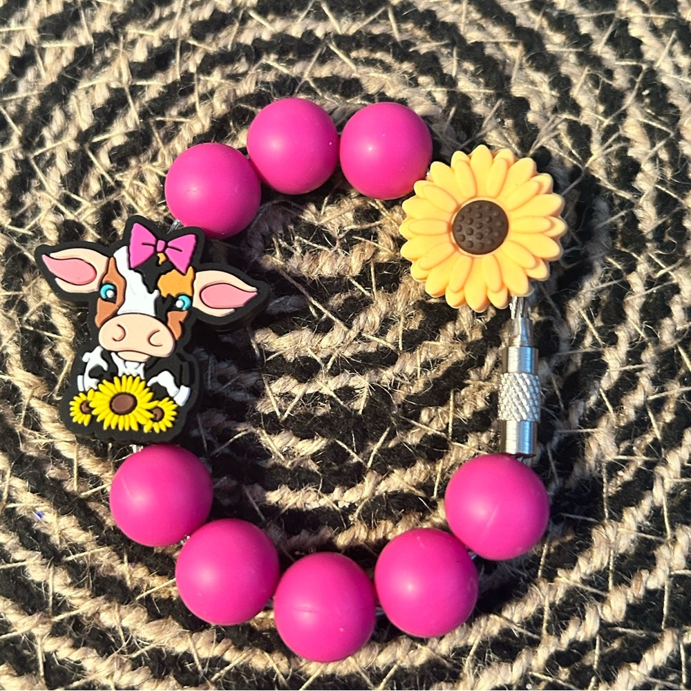 Cow tumbler charm